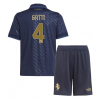 Camiseta Juventus Federico Gatti #4 Tercera Equipación Replica 2024-25 para niños mangas cortas (+ Pantalones cortos)